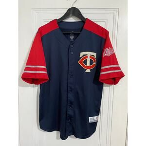 Minnesota Twins Blue Baseball Jersey Men's Size Large